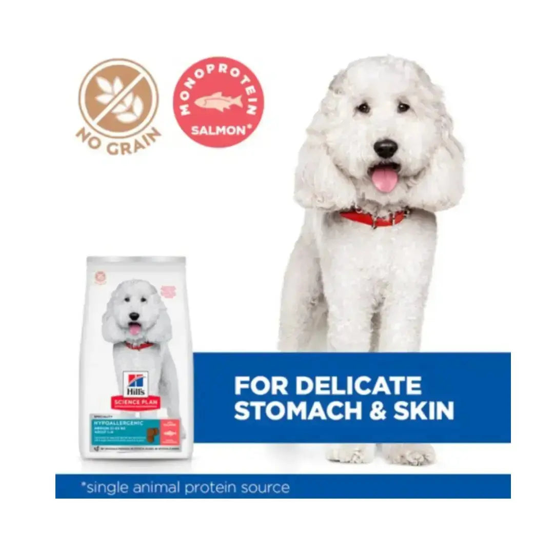 Hill's Science Plan Hypoallergenic Adult Medium with Salmon Dry Dog Food   | Canine & Co