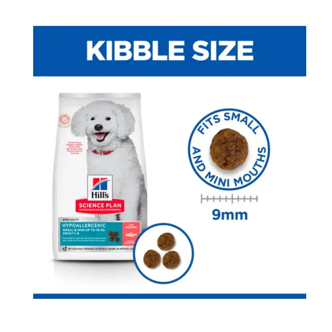 Hill's Science Plan Hypoallergenic Adult Small & Mini with Salmon Dry Dog Food   | Canine & Co