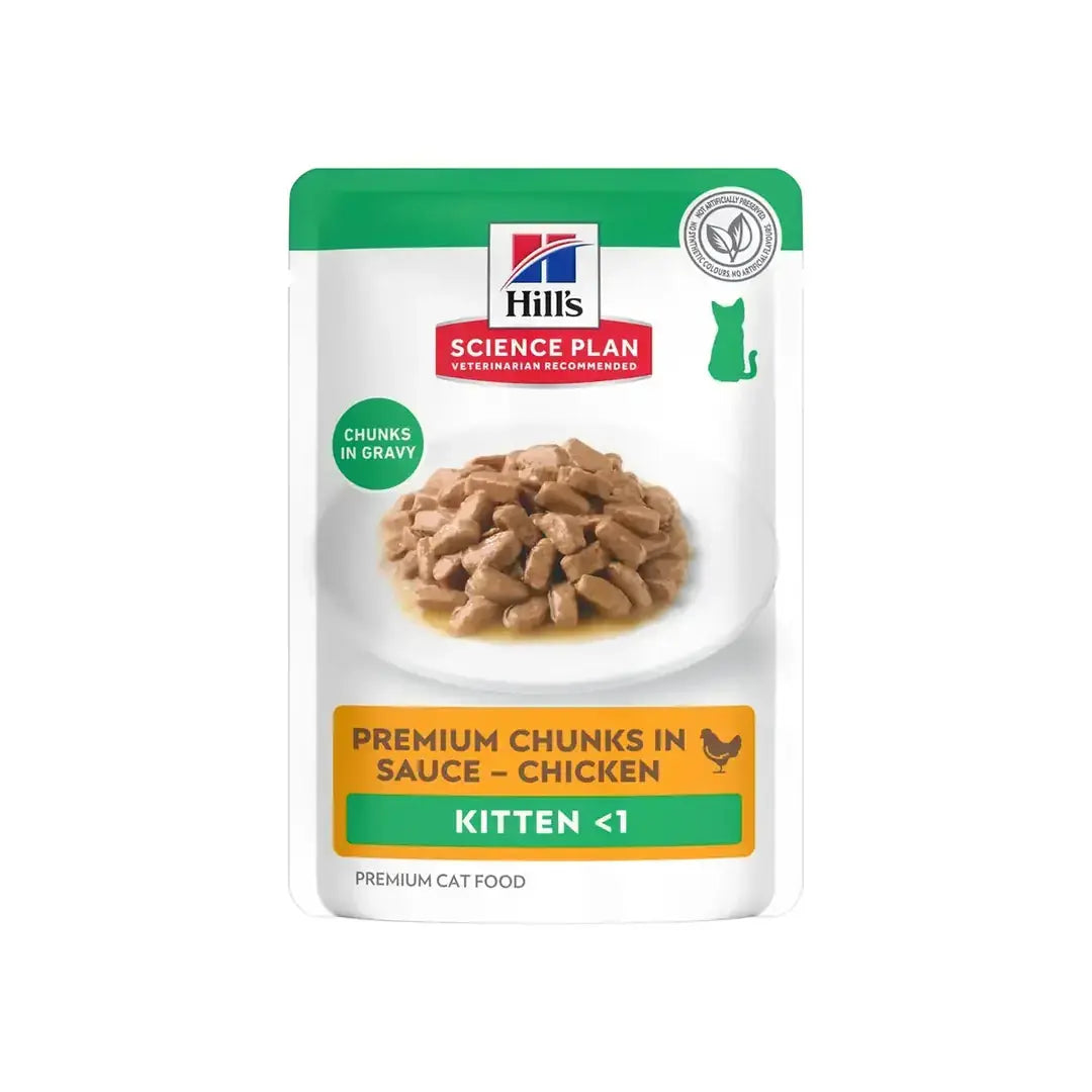 Hill's Science Plan Kitten Chicken Wet Cat Food Pouch   | Canine & Co