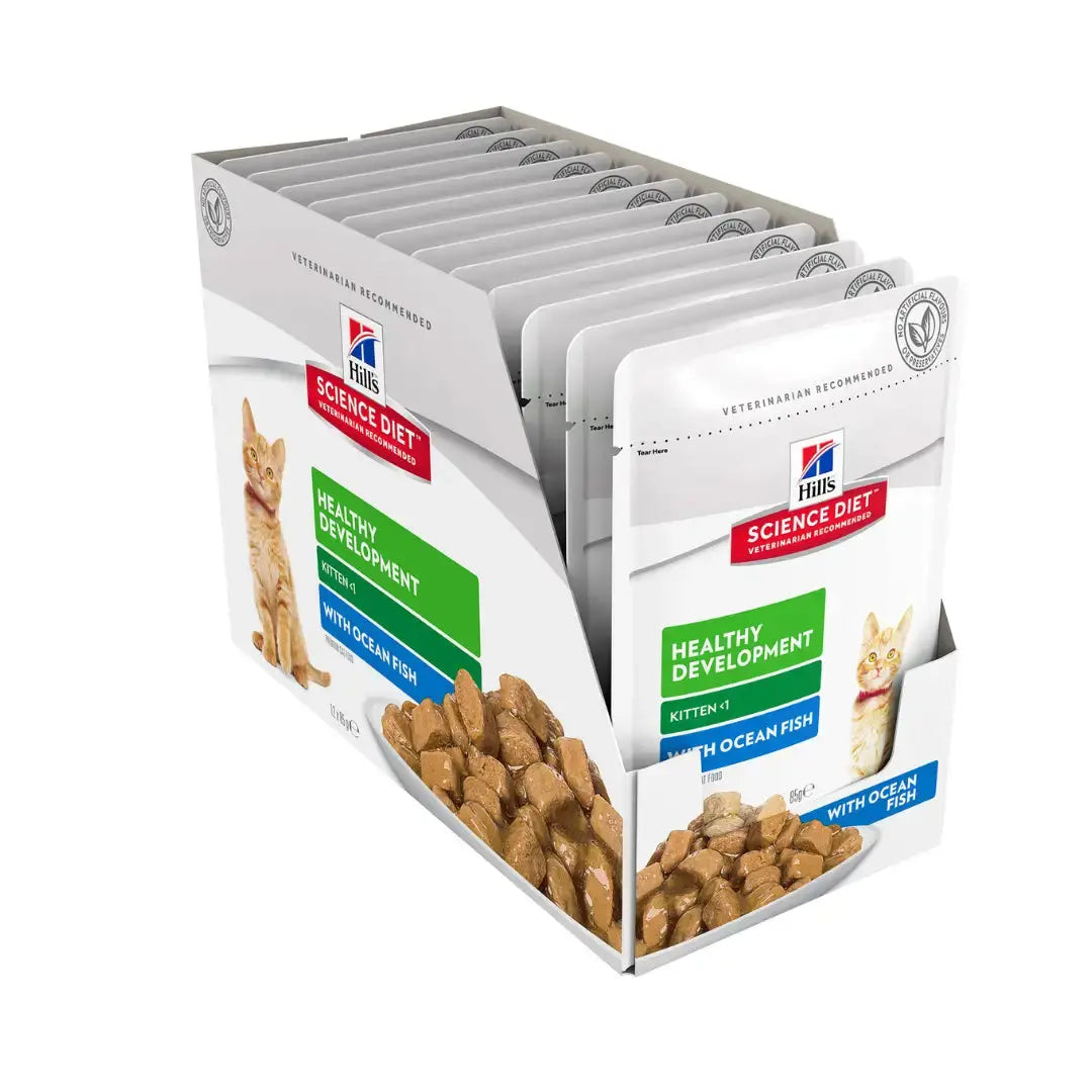 Hill's Science Plan Kitten Ocean Fish Wet Cat Food Pouch   | Canine & Co