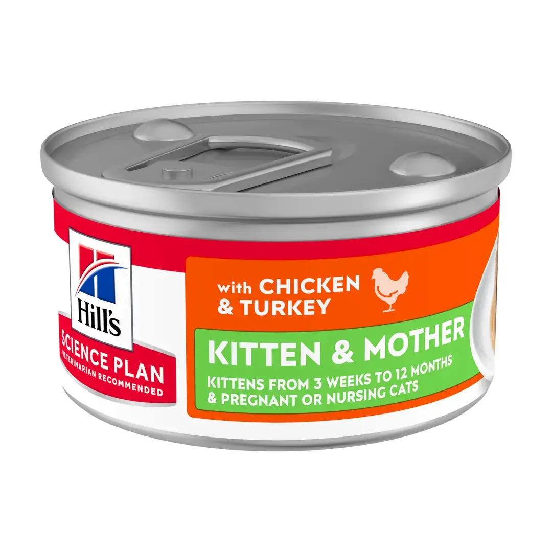 Hill's Science Plan Kitten & Mother Chicken & Turkey Cat Mousse   | Canine & Co