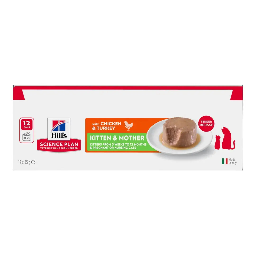 Hill's Science Plan Kitten & Mother Chicken & Turkey Cat Mousse   | Canine & Co