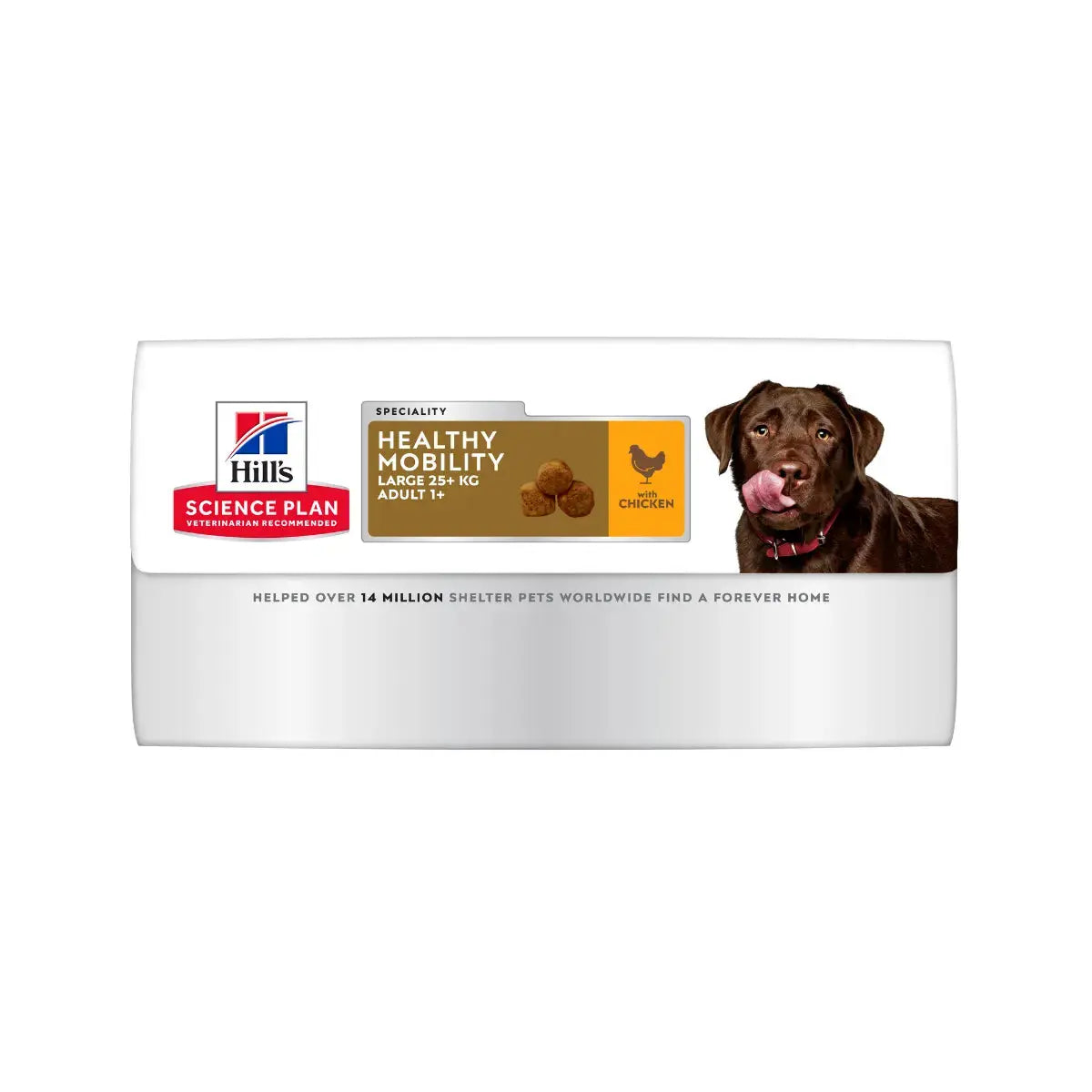 Hill's Science Plan Healthy Mobility dog food for large adult dogs, featuring chicken for optimal nutrition.