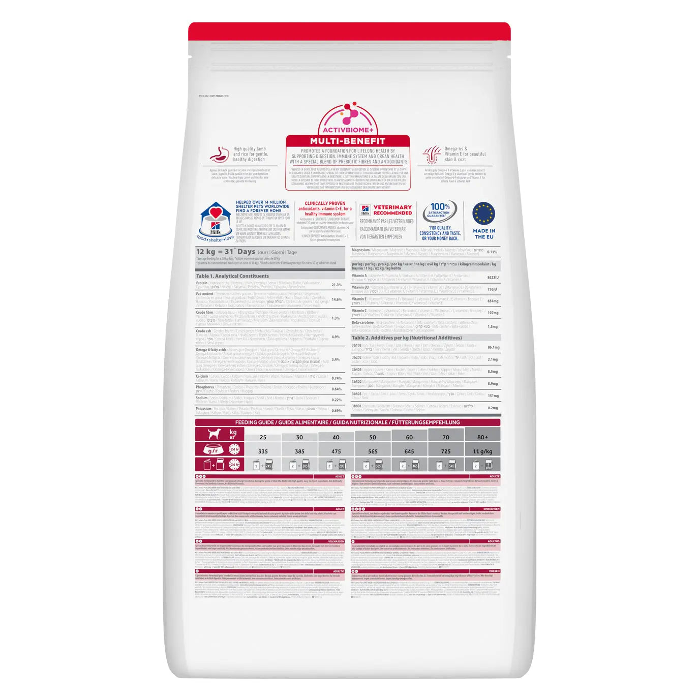 Hill’s Science Plan Large Breed Adult Lamb & Rice Dry Dog Food   | Canine & Co
