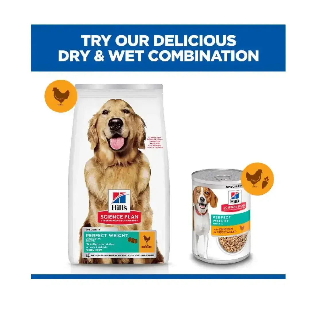 Hill’s Science Plan Large Breed Adult Perfect Weight Chicken Dry Dog Food   | Canine & Co
