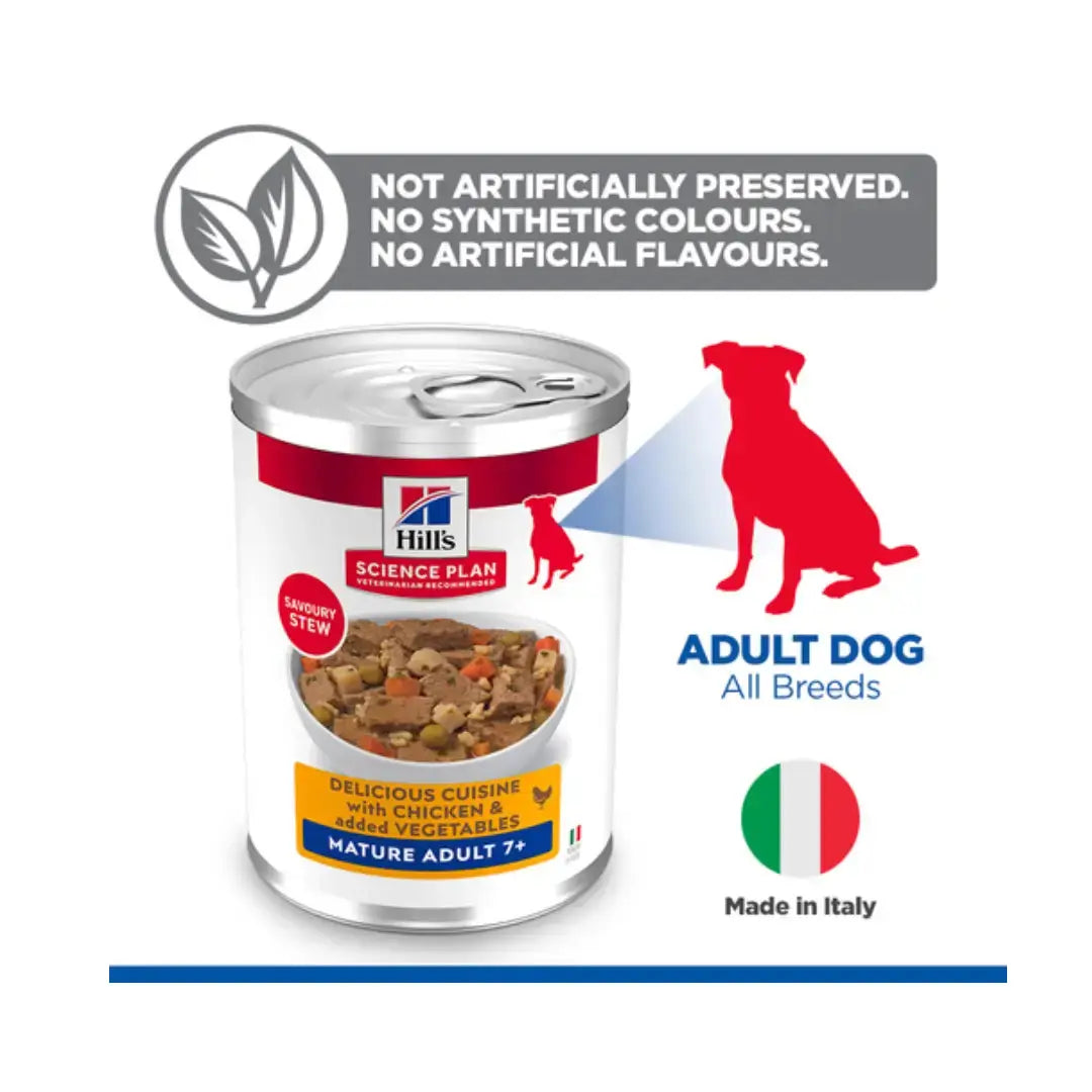 Hill’s Science Plan Mature Adult Chicken & Carrot Stew Wet Dog Food   | Canine & Co