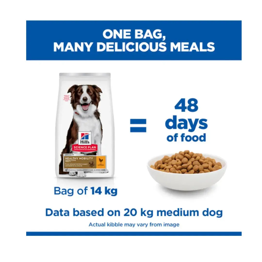 Hill’s Science Plan Medium Breed Adult Healthy Mobility Chicken Dry Dog Food   | Canine & Co
