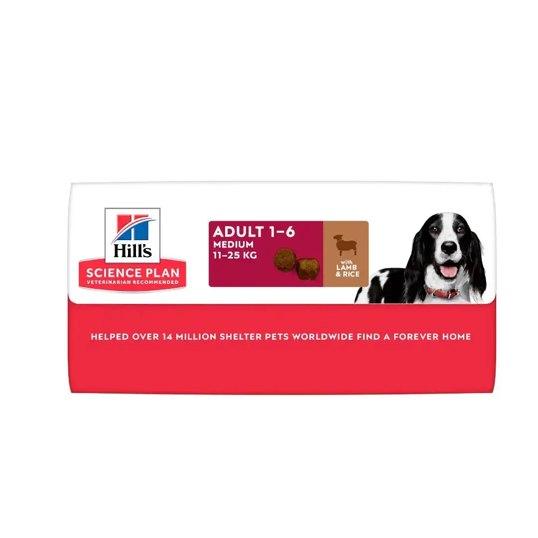 Hill’s Science Plan Medium Breed Adult Lamb & Rice Dry Dog Food   | Canine & Co