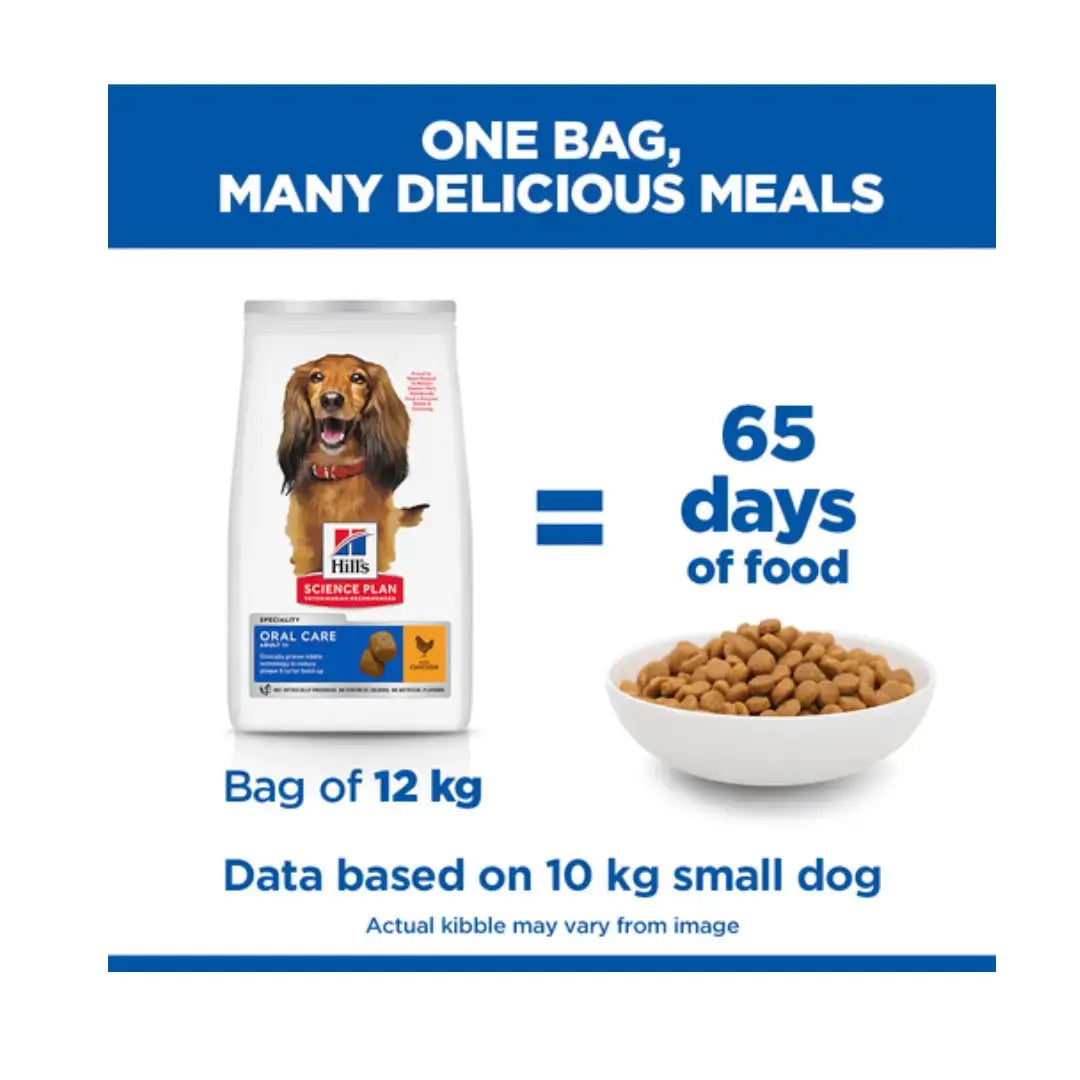 Hill's Adult Oral Care Chicken Dry Dog Food | Canine & Co