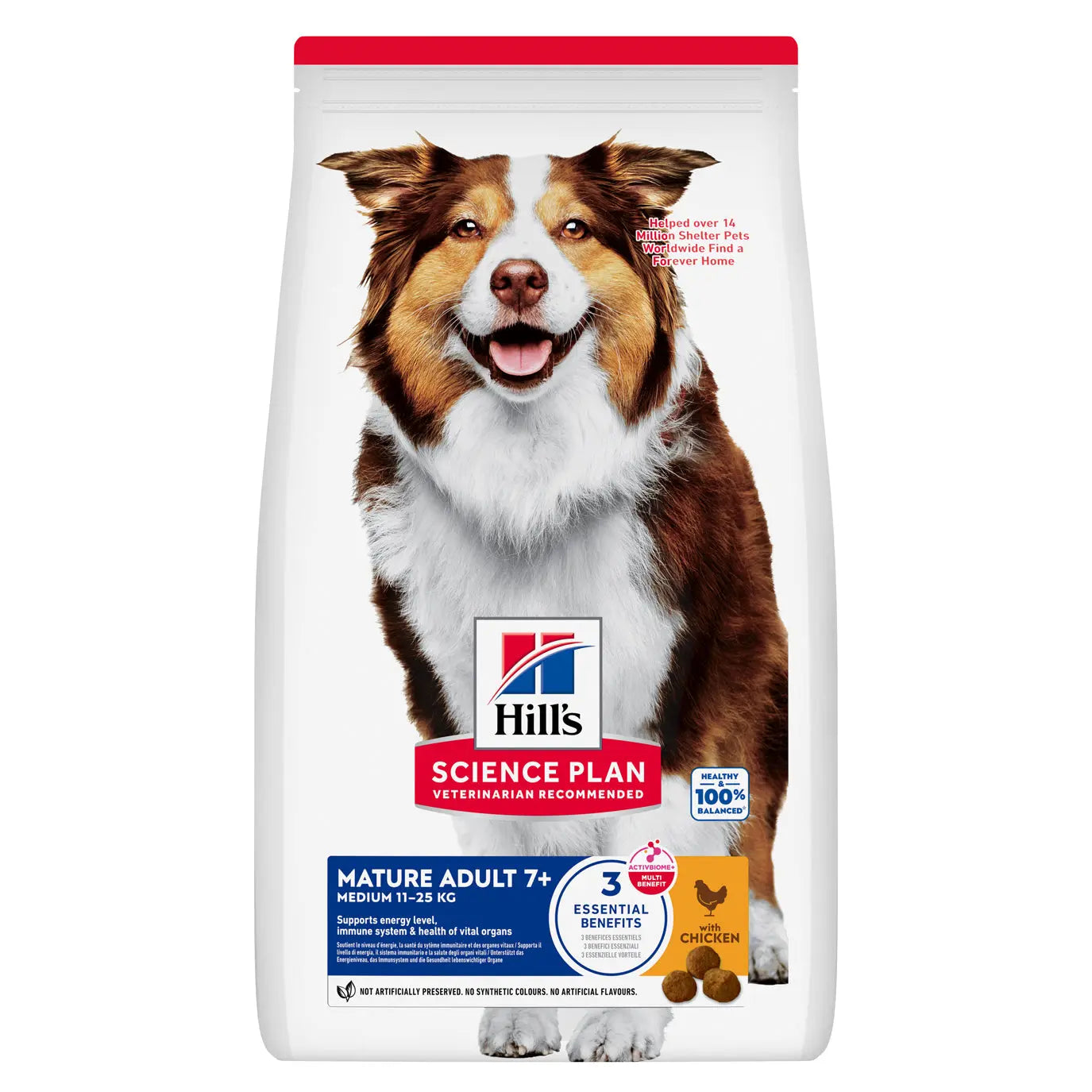 Hill’s Science Plan Medium Breed Mature Adult 7+ Chicken Dry Dog Food   | Canine & Co