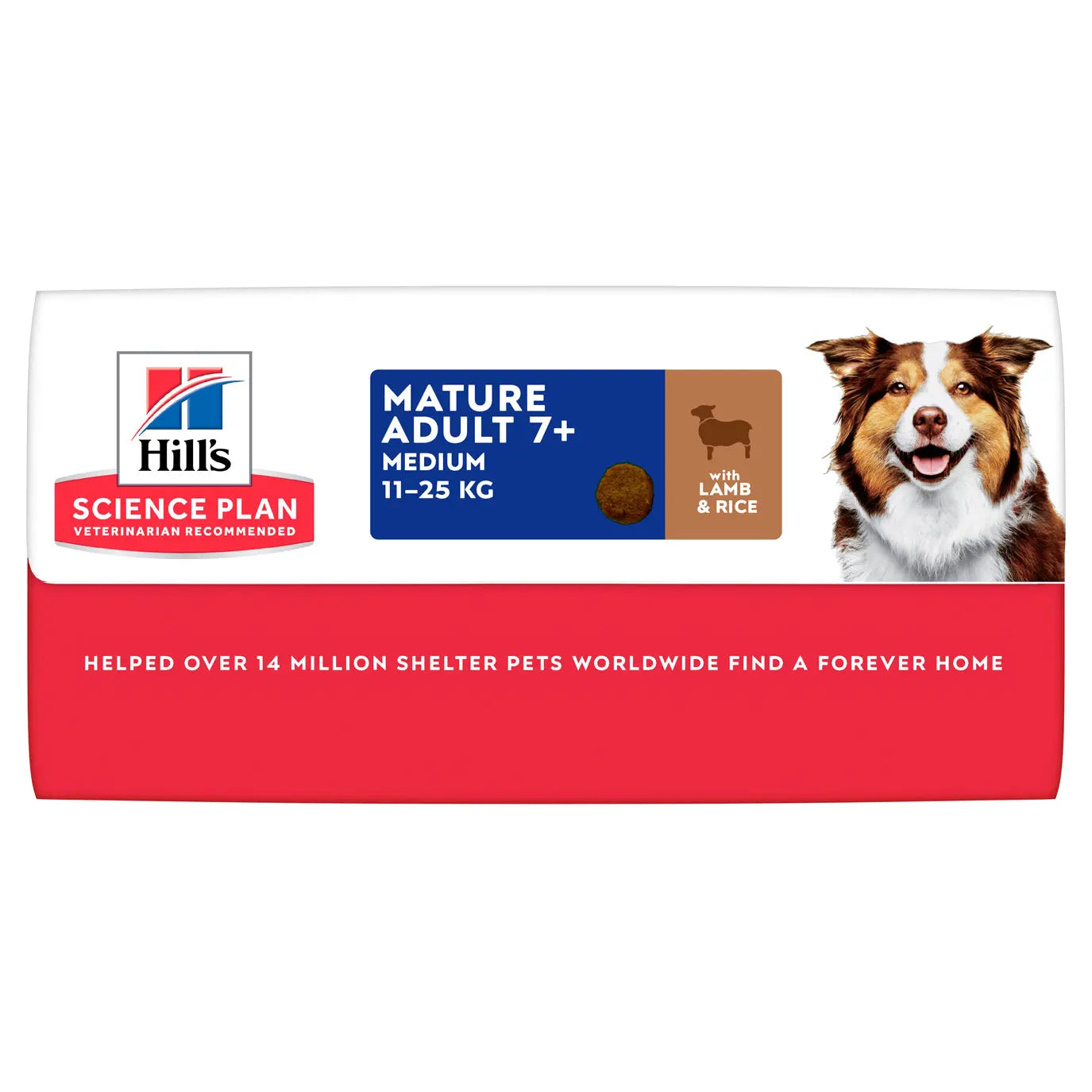 Hill’s Science Plan Medium Breed Mature Adult 7+ Lamb & Rice Dry Dog Food   | Canine & Co