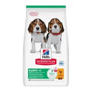 Hill's Science Plan Medium Breed Puppy Chicken dry dog food bag, new ActivBiome+ Multi-Benefit packaging