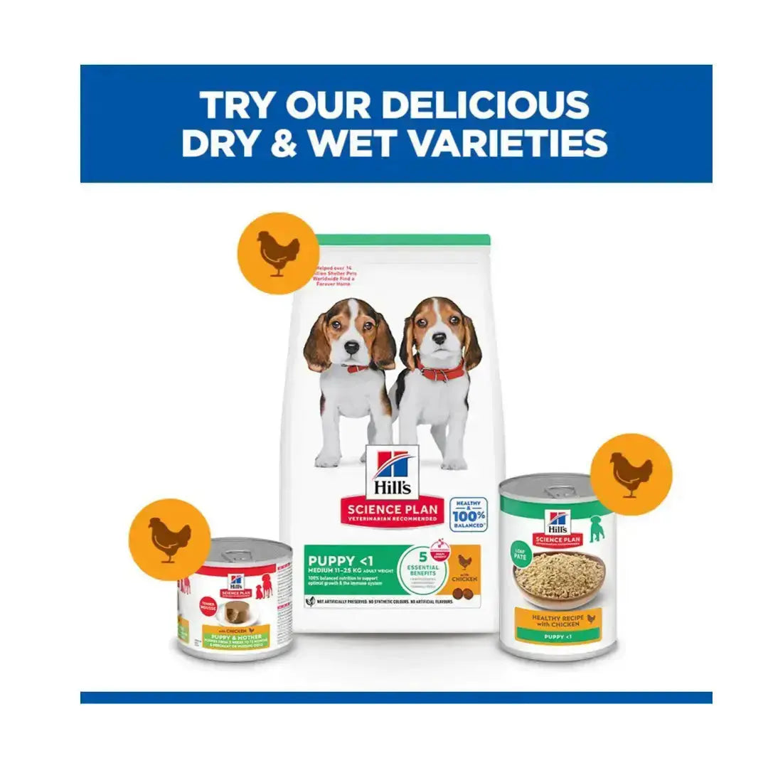 Hill's Science Plan Medium Breed Puppy Chicken Dry Dog Food   | Canine & Co