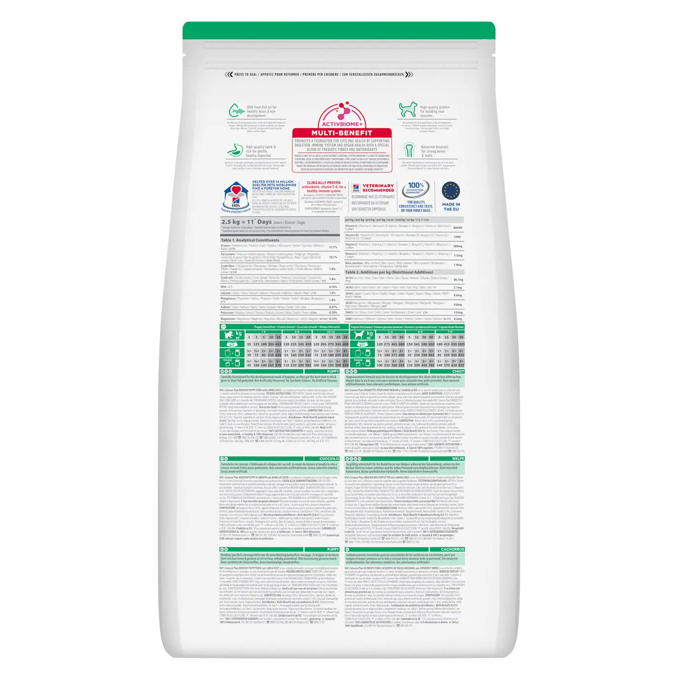 Hill’s Science Plan Medium Breed Puppy Lamb & Rice Dry Dog Food   | Canine & Co