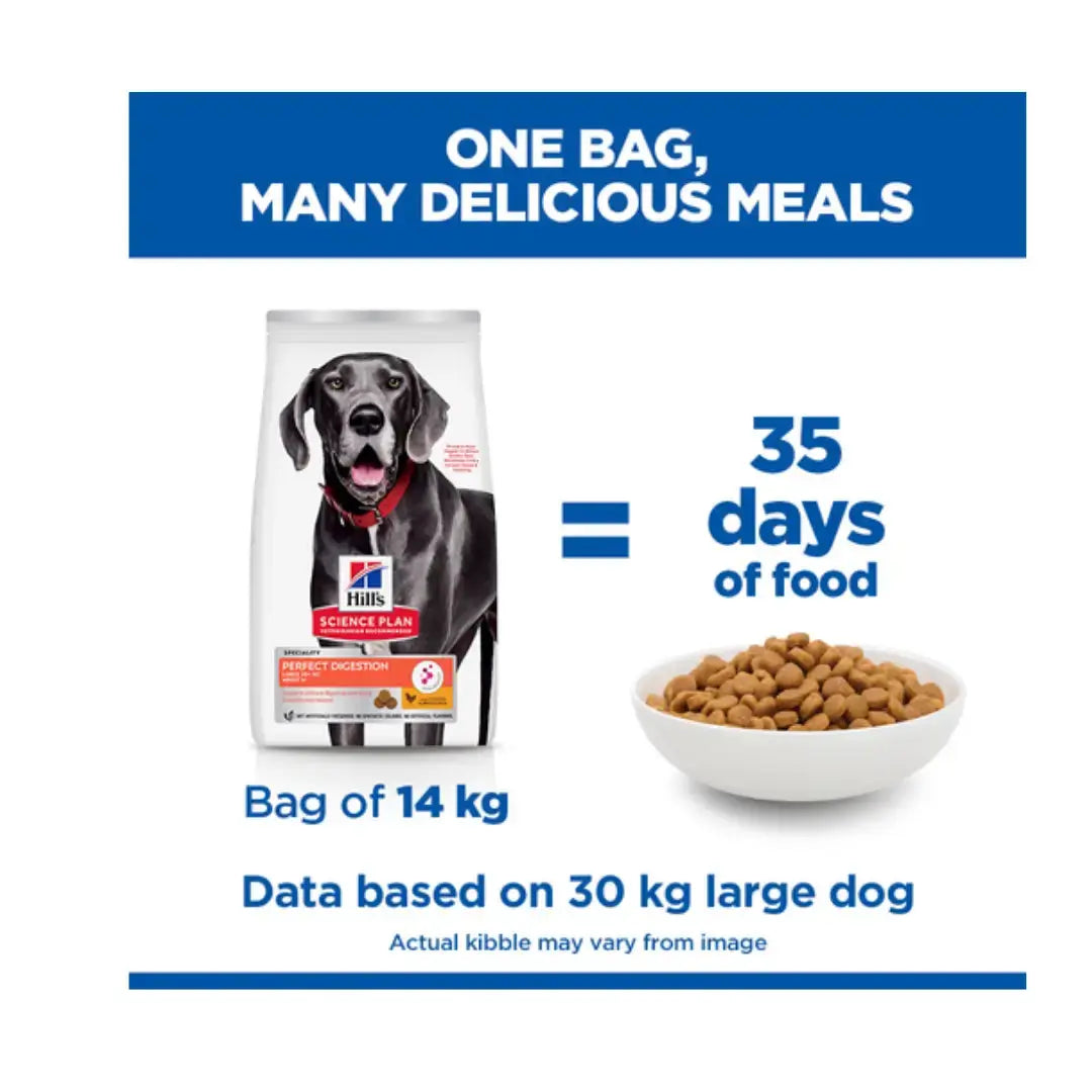 Hill’s Science Plan Perfect Digestion Large Breed Adult Chicken Dry Dog Food   | Canine & Co