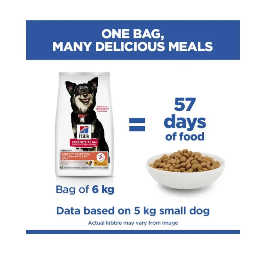 Hill’s Science Plan Perfect Digestion Small & Mini Adult Chicken Dry Dog Food   | Canine & Co