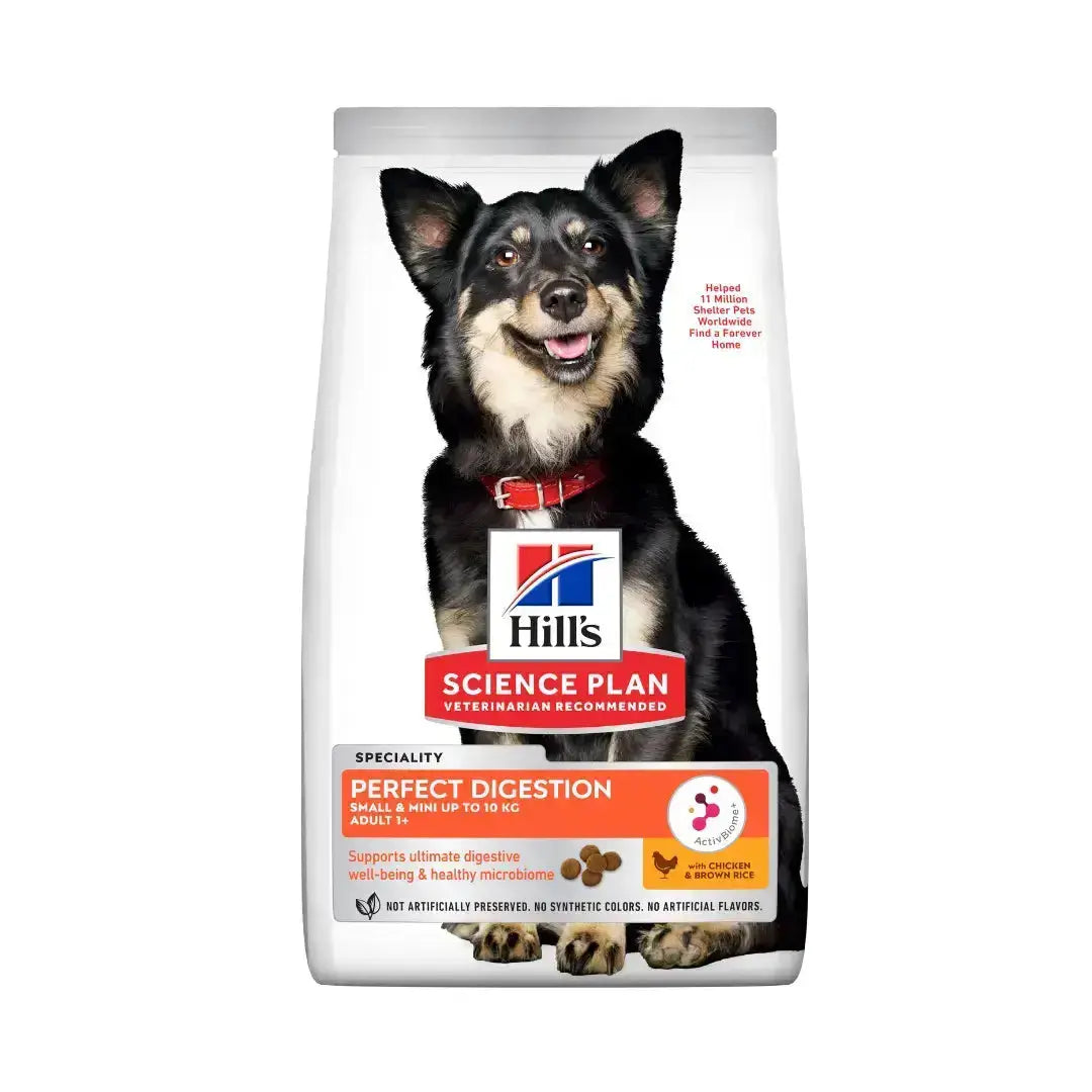 Hill’s Science Plan Perfect Digestion Small & Mini Adult Chicken & Brown Rice Dog Food (New)   | Canine & Co
