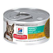 Hill's Science Plan Feline Perfect Weight Chicken & Vegetable wet cat food, front of pack