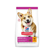 Hill's Science Plan Adult dog food for small breeds with chicken, promoting health and vitality.