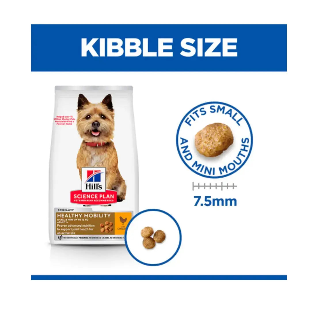 Hill’s Science Plan Small & Mini Adult Healthy Mobility Chicken Dry Dog Food   | Canine & Co