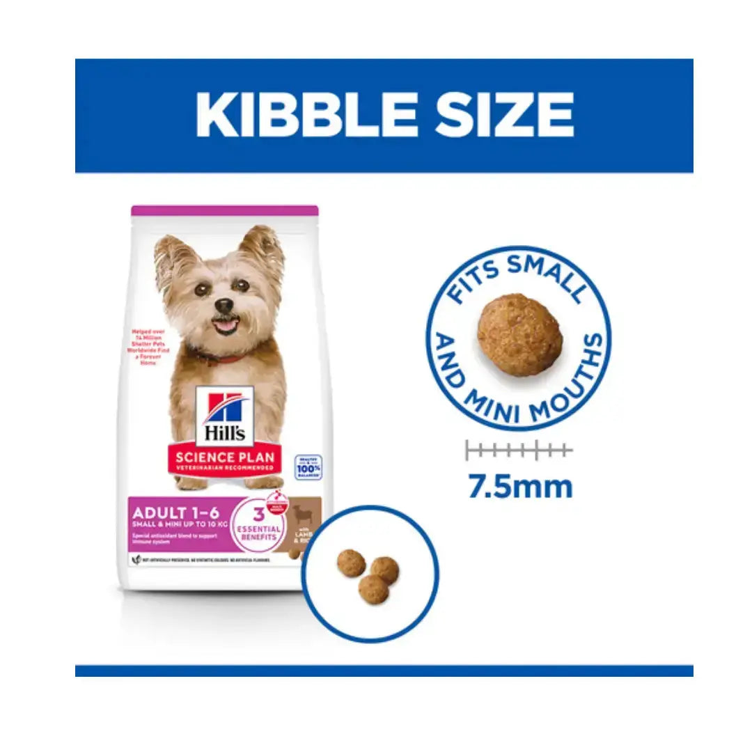 Hill’s Science Plan Small & Mini Adult Lamb & Rice Dry Dog Food   | Canine & Co