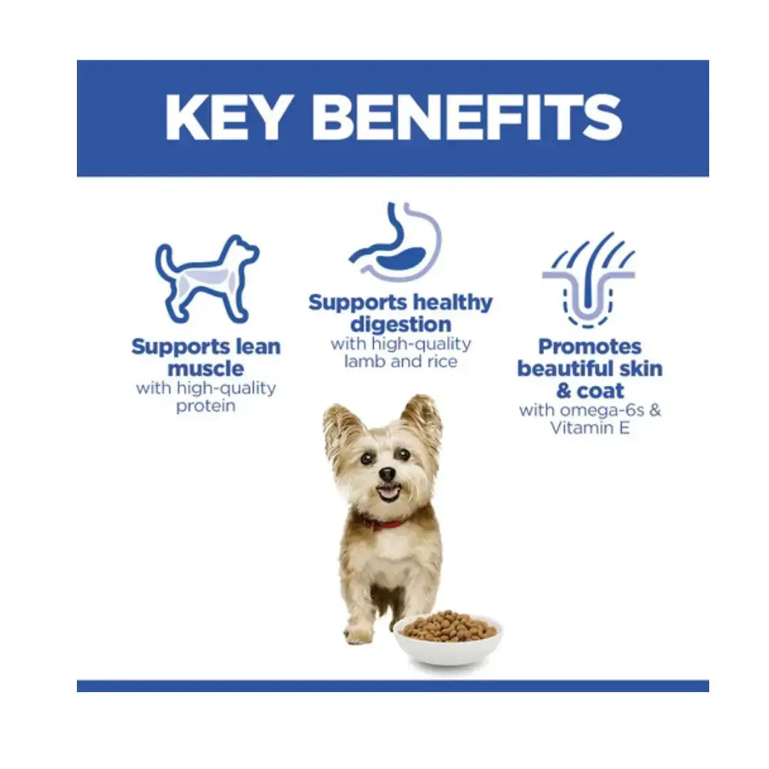 Hill’s Science Plan Small & Mini Adult Lamb & Rice Dry Dog Food   | Canine & Co