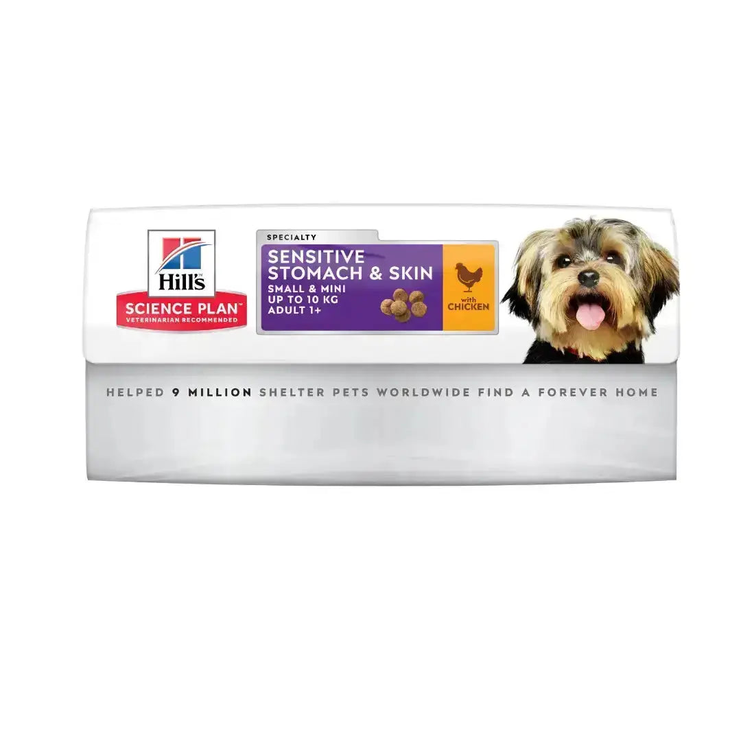 Hill's Science Plan Small & Mini Adult Sensitive Stomach & Skin Chicken Dry Dog Food   | Canine & Co