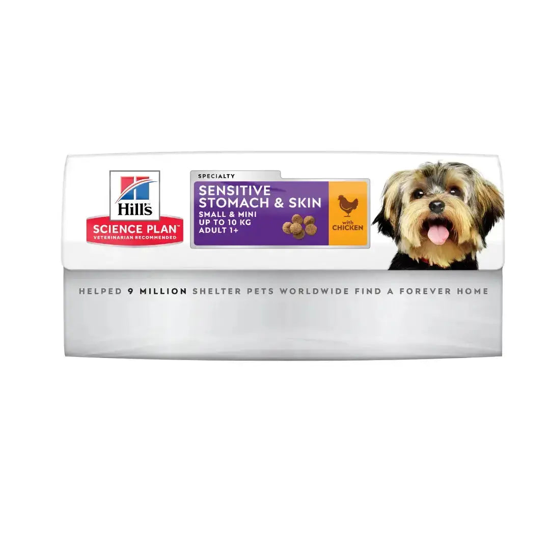 Hill’s Science Plan Small & Mini Adult Sensitive Stomach & Skin Chicken Dry Dog Food New   | Canine & Co
