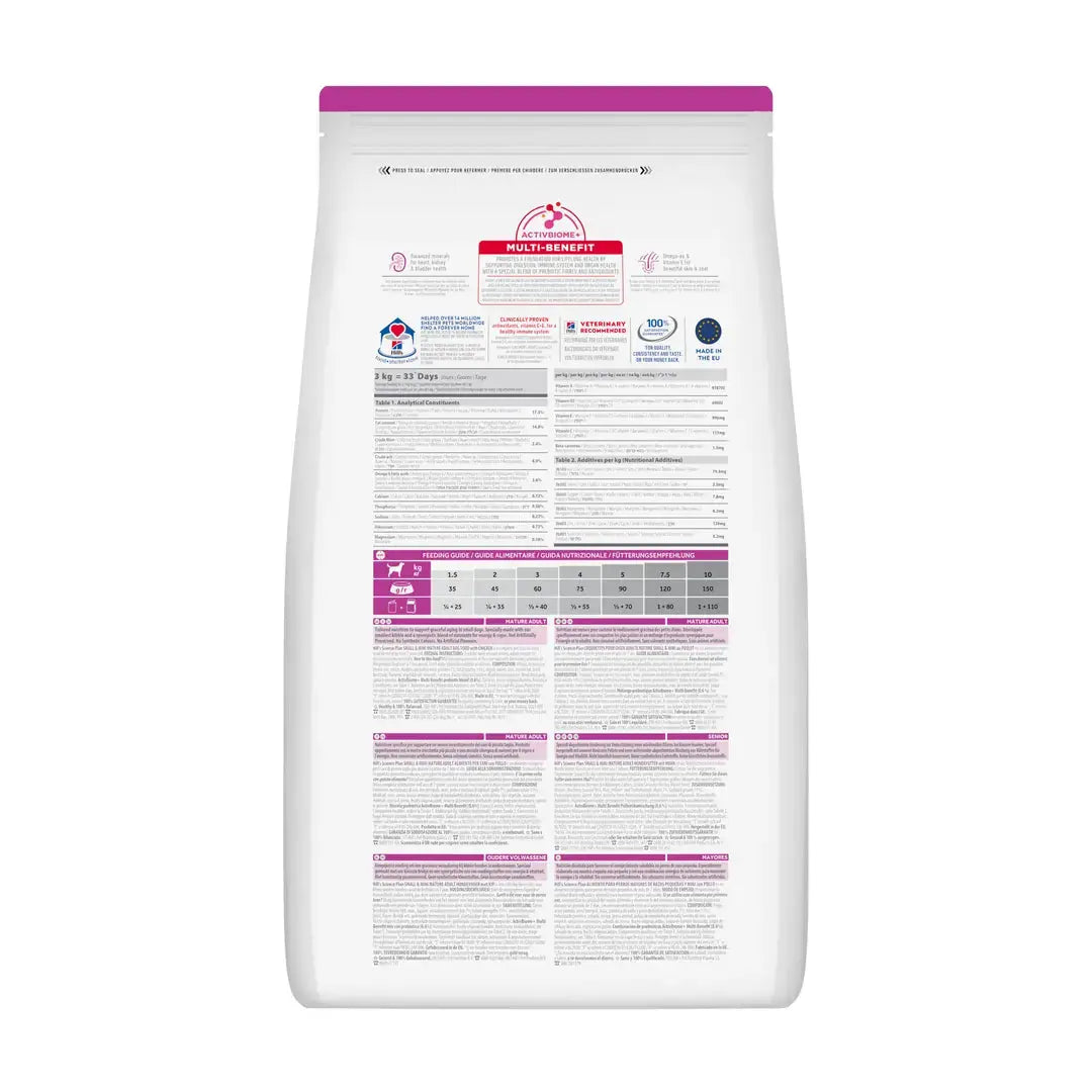 Hill’s Science Plan Small & Mini Mature Adult 7+ Chicken Dry Dog Food   | Canine & Co