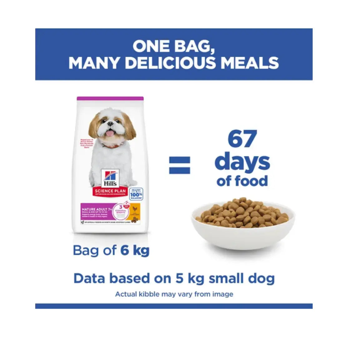 Hill’s Science Plan Small & Mini Mature Adult 7+ Chicken Dry Dog Food (New)   | Canine & Co