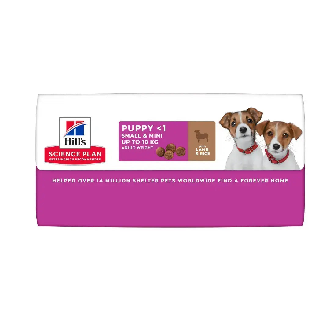Hill’s Science Plan Small & Mini Puppy Lamb & Rice Dry Dog Food   | Canine & Co