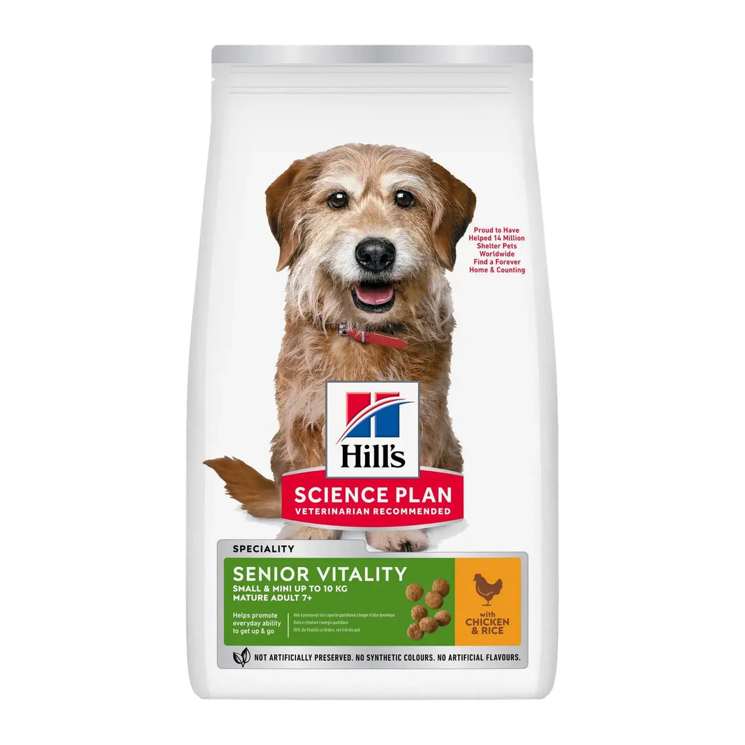 Hill's Science Plan Small & Mini Senior Vitality 7+ Chicken Dry Dog Food