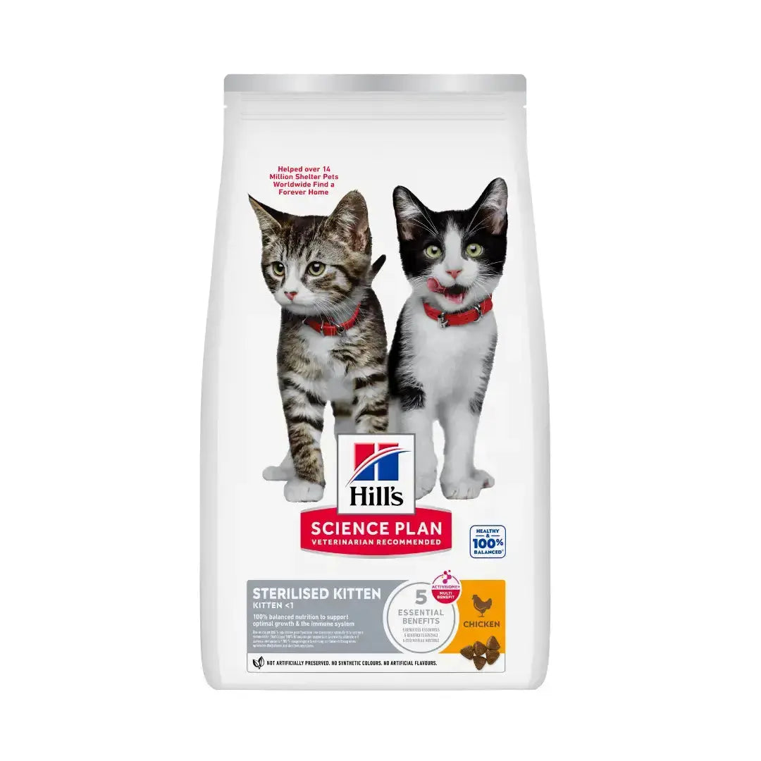 Hill's Science Plan Sterilised Kitten Dry Cat Food   | Canine & Co
