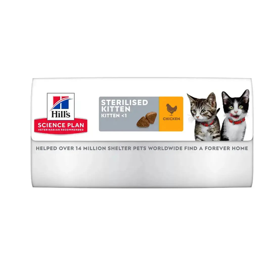 Hill's Science Plan Sterilised Kitten Dry Cat Food   | Canine & Co