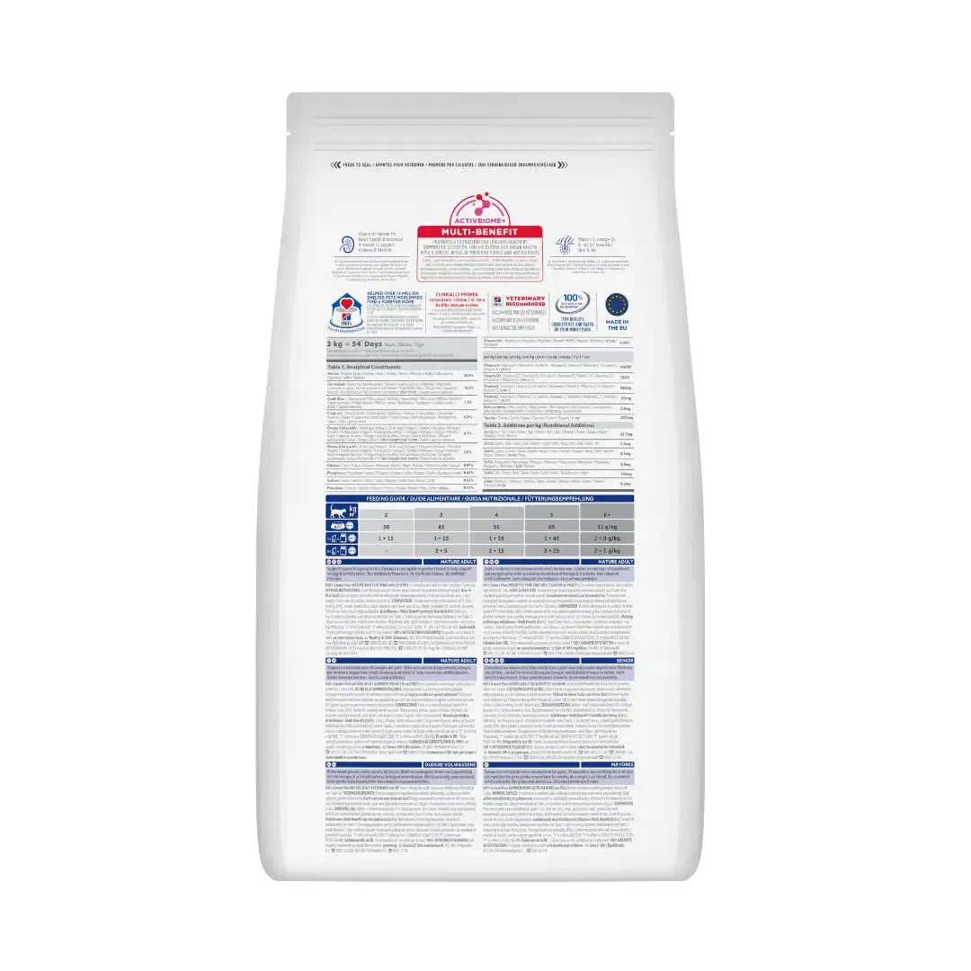 Hill's Science Plan Feline Mature Adult Chicken Dry Cat Food   | Canine & Co