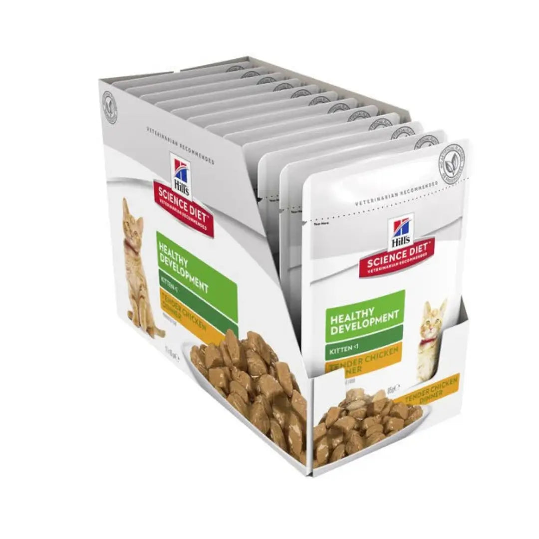 Hill's Science Plan Kitten Chicken Wet Cat Food Pouch   | Canine & Co