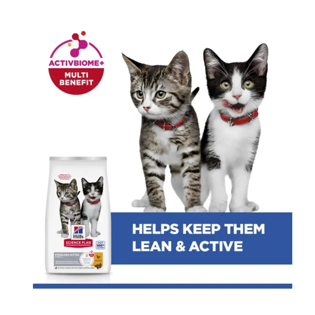 Hill's Science Plan Sterilised Kitten Dry Cat Food   | Canine & Co