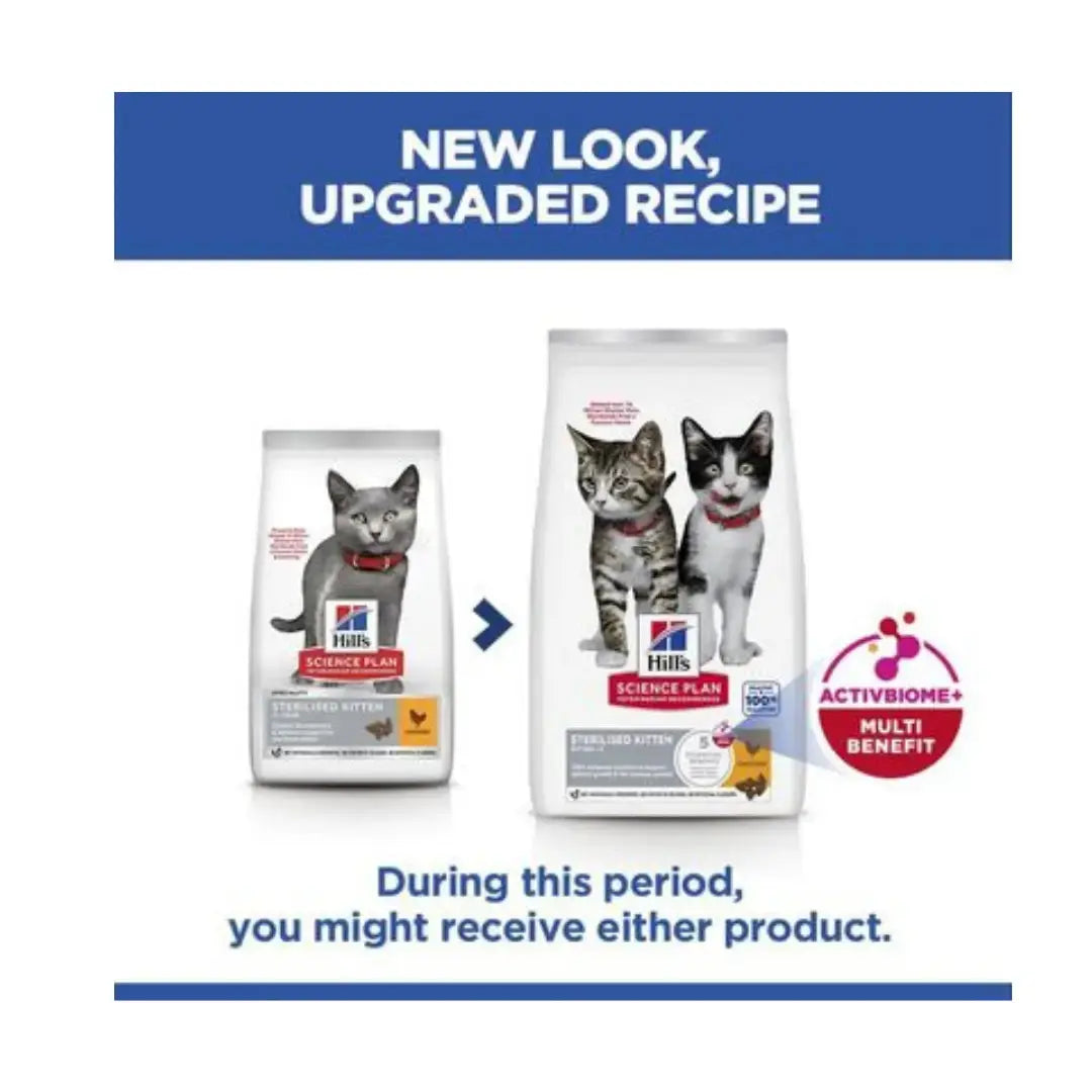 Hill's Science Plan Sterilised Kitten Dry Cat Food   | Canine & Co