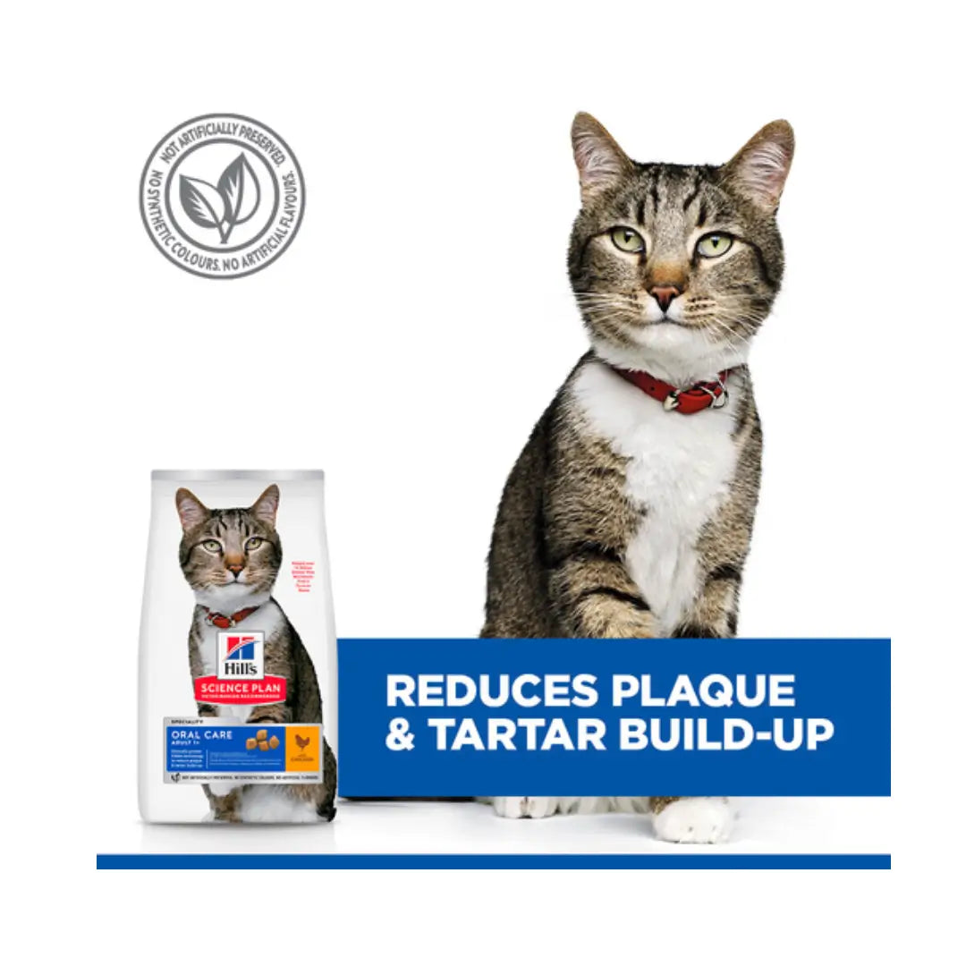 Hill's Science Plan Feline Adult Oral Care Chicken Dry Cat Food   | Canine & Co