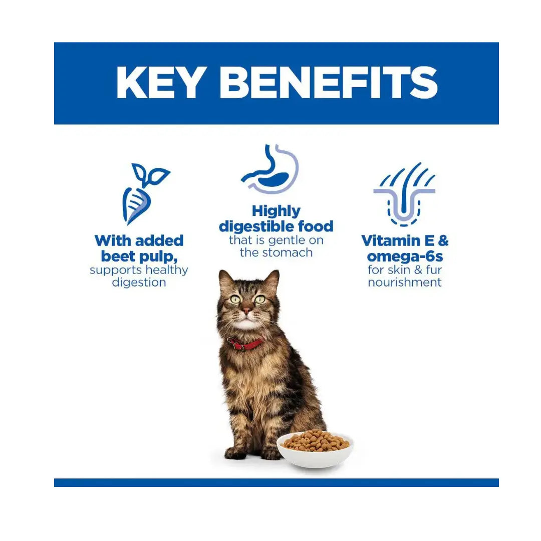 Hill's Science Plan Feline Adult Sensitive Stomach & Skin Chicken Dry Cat Food   | Canine & Co