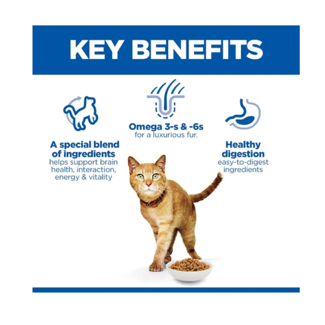 Hill's Science Plan Feline Senior Vitality Chicken Dry Cat Food   | Canine & Co