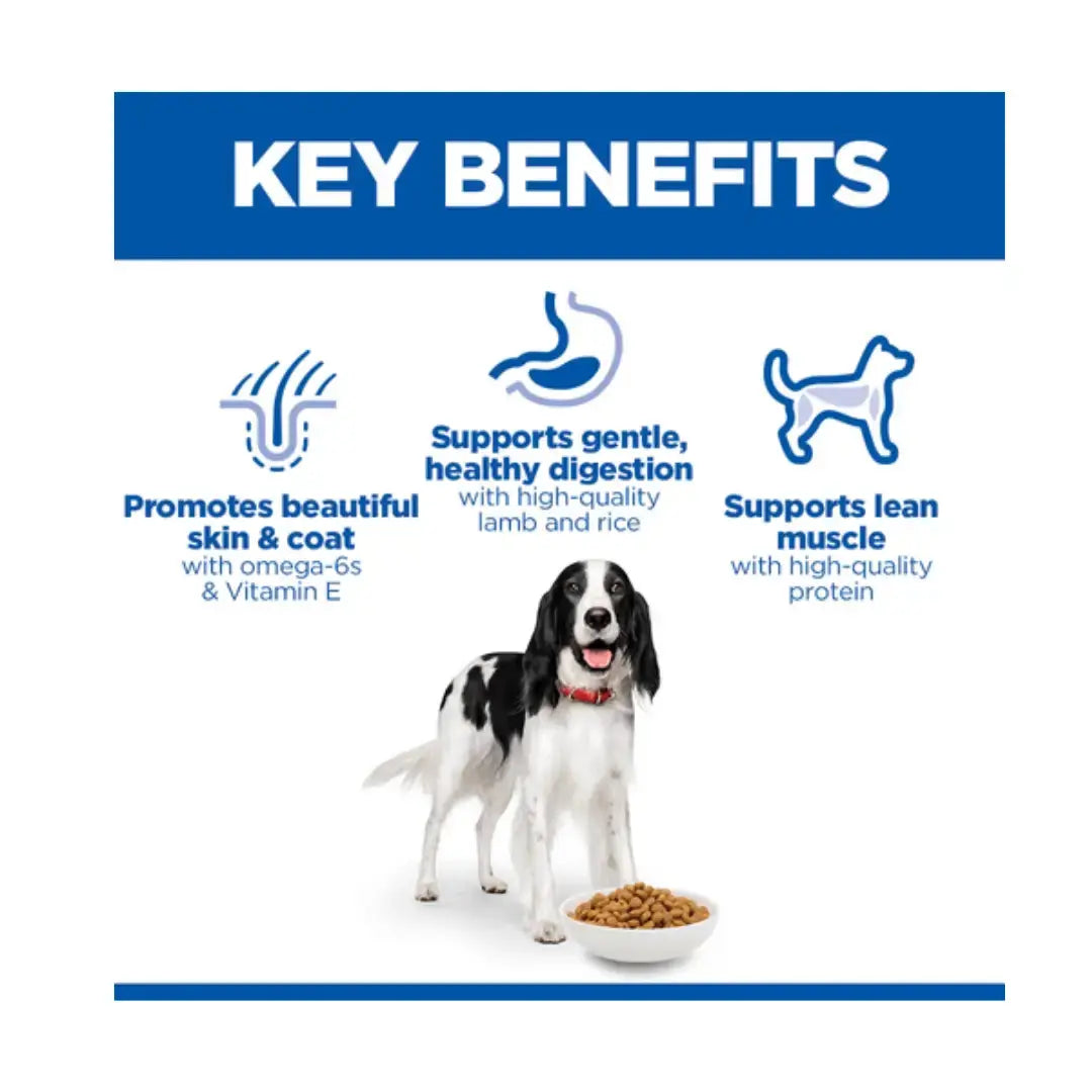 Hill’s Science Plan Medium Breed Adult Dry Dog Food, Lamb & Rice   | Canine & Co