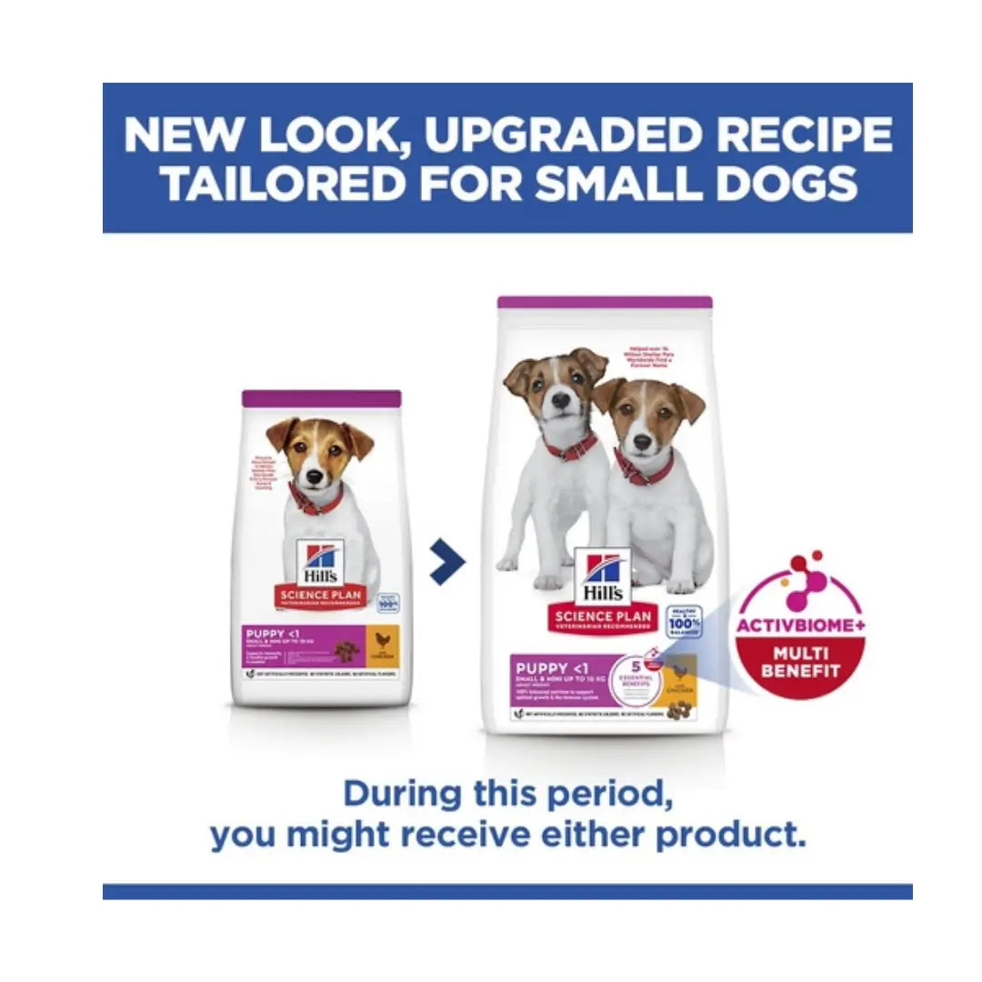 Hill’s Science Plan Small & Mini Puppy Dry Dog Food, Chicken Flavour   | Canine & Co