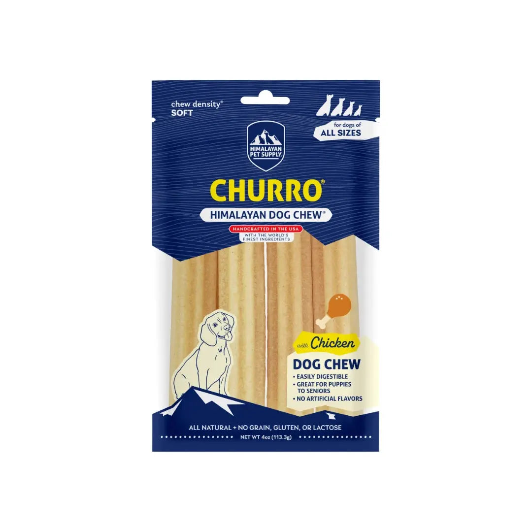 Himalayan Churro Dog Chew - Chicken   | Canine & Co