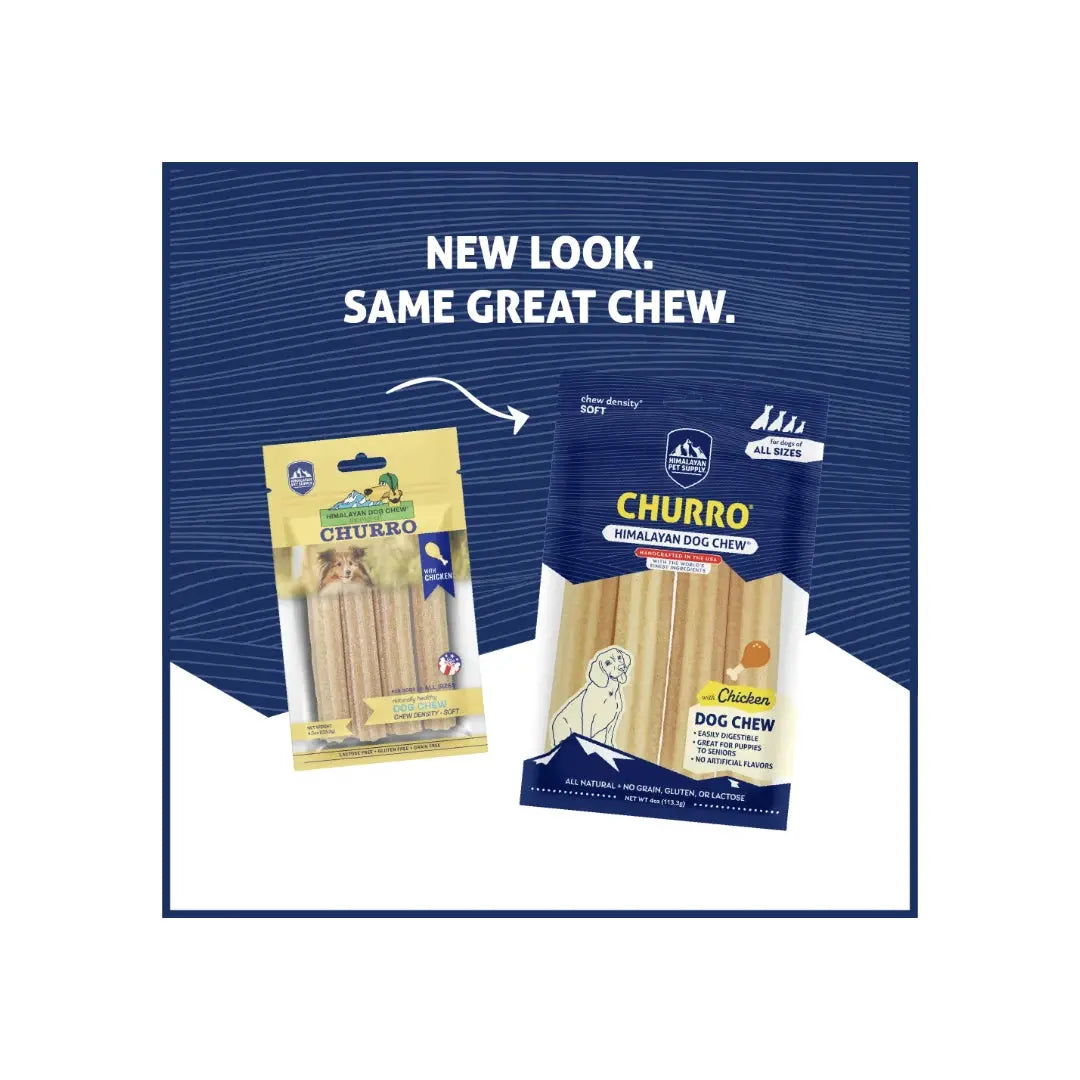 Himalayan Churro Dog Chew - Chicken   | Canine & Co