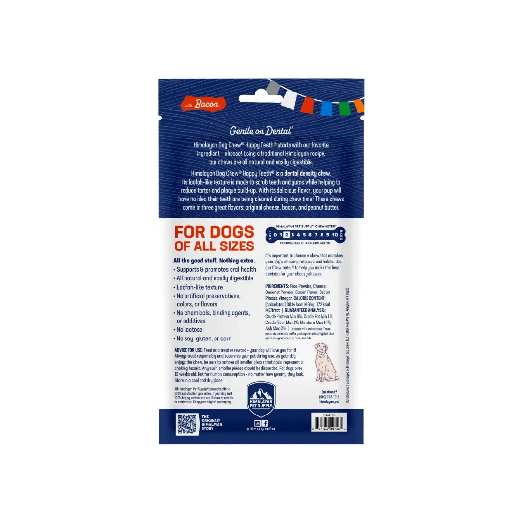 Himalayan Happy Teeth Dental Dog Chew - Bacon   | Canine & Co