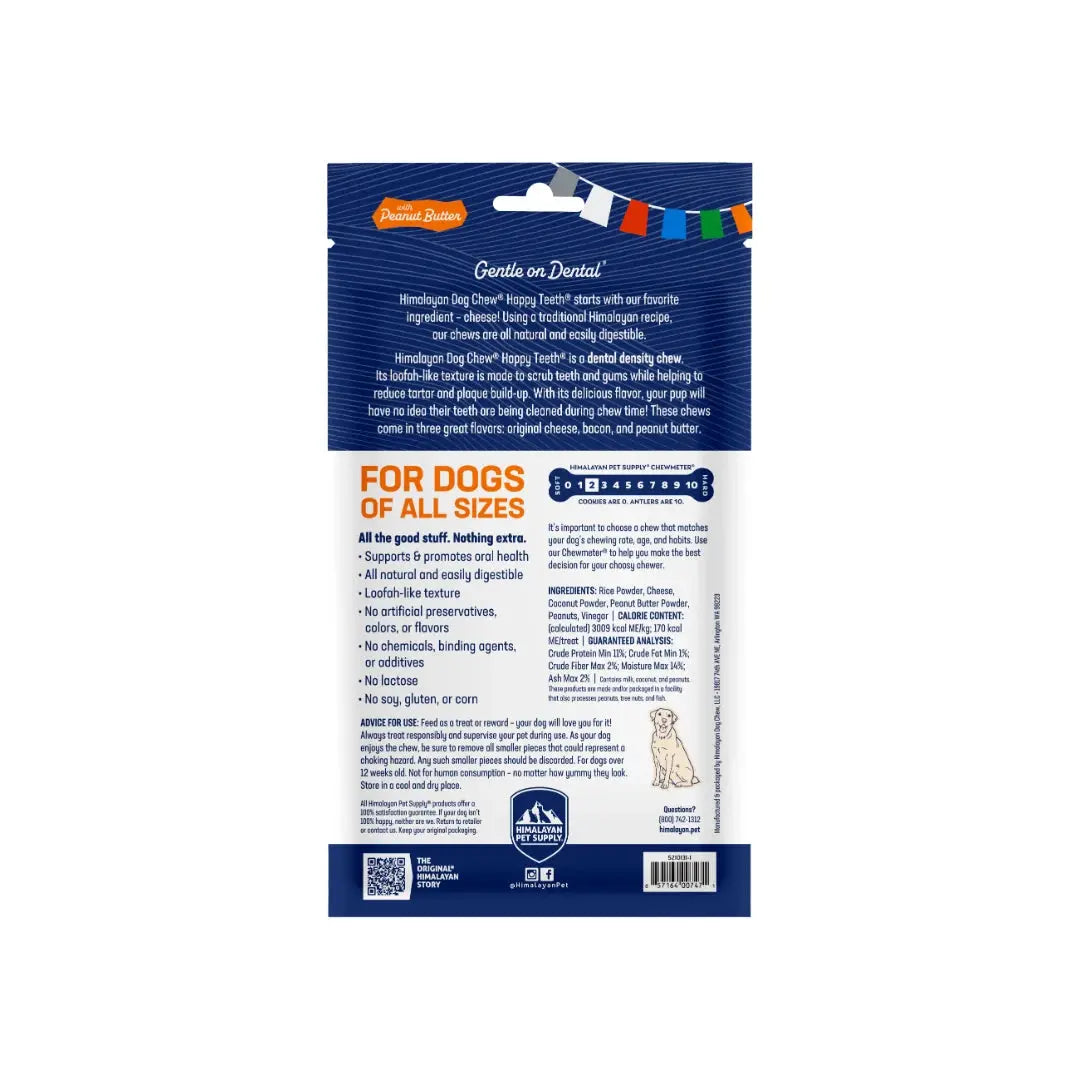 Himalayan Happy Teeth Dental Dog Chew - Peanut Butter   | Canine & Co