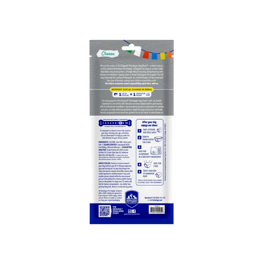 Himalayan Original Dog Chew - Cheese   | Canine & Co