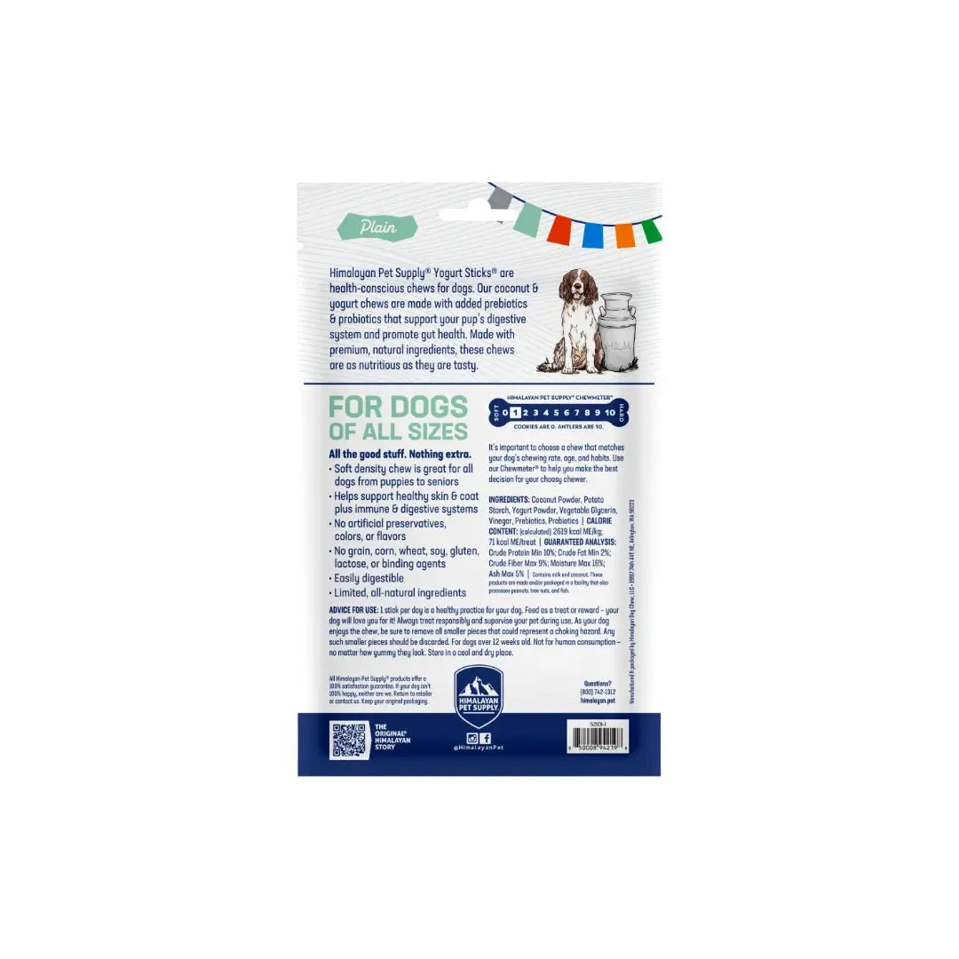 Himalayan Yogurt Sticks Dog Chew - Plain   | Canine & Co