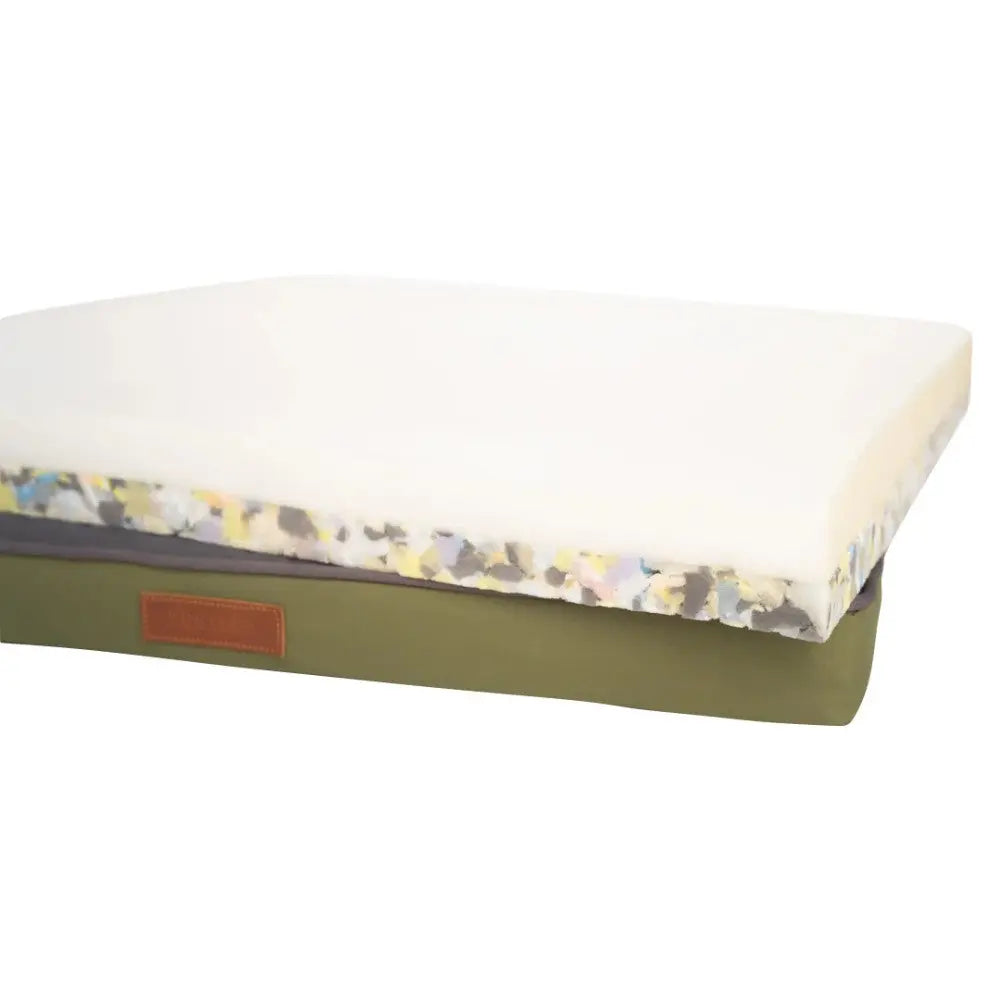 Comfortable mattress with a layered foam design for optimal support and relaxation.